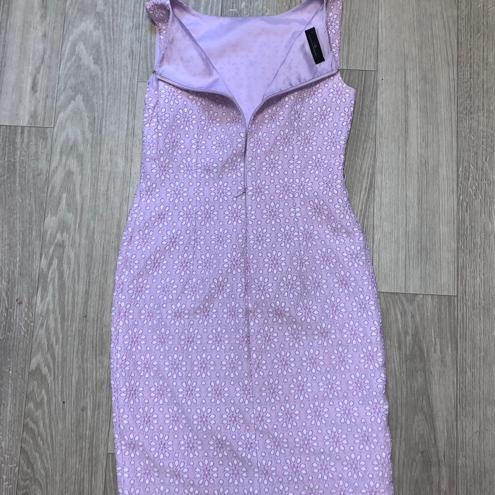 Carolina Herrera Lavender Cocktail Dress Size: (4) - Picture 3 of 6